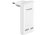 Verbatim Fold N Go Gan Charger 65W 2Xusb C Weiß Klappb.St.32355