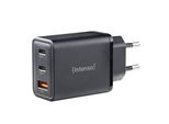 Intenso Power Adapter W65ACC Gan 2X USB-C 1X USB-A 65W Schwarz