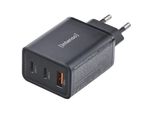 Intenso Power Adapter W65ACC Gan 2X USB-C 1X USB-A 65W Schwarz