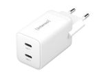 Intenso Power Adapter W40CC Gan Weiß 2X USB-C 40W