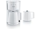 Severin Ka 9309 Weiß Filterkaffeemaschine M.2 Kannen