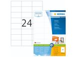 Herma Prem. Etiketten Weiß 70X37 100 Blatt Din A4 2400 StüCk 4464