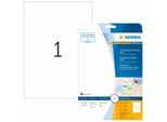 Herma Transp. Etiketten 210X297 25 Blatt Din A4 25 StüCk 4375
