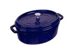 Staub La Cocotte 29Cm Oval Dunkelblau, Gusseisen