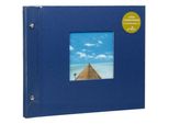 Goldbuch Bella Vista Blau 30X25 Schraubalbum 40 Schwarze Seiten