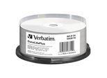 1X25 Verbatim BD-R Blu-Ray 50GB 6X Speed Printable Cakebox