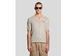 Offene Kragen Argyle Strick-Polohemd