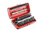 Facom Sortiment 1/4" - Antriebselemente, Bithalter, Bits Serie 1, Umschaltknarre Ultrakompakter Kasten, 41-Tlg. (R.PEJ31)