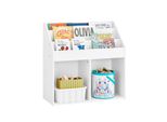 KINDER-BÜCHERREGAL, Kinderregal FüR Spielzeug, Weiß 68X68X30Cm