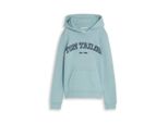 Tom Tailor MäDchen Hoodie Sweatshirt Mit Logo-Print, GrüN, Uni, Gr. 152