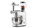 Klarstein Knetmaschine Küchenmaschine mit Fleischwolf, 1800W Teigmaschine Klein, 6 Stufen, Schneebesen Rühr- & Knethaken, Planetenrührwerk, Rührmaschine mit Mixer, Küchenmaschinen mit 5L Schüssel