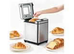 ZELURXX Vollautomatische Brotbackmaschine 1000g, Smart Teigknetmaschine, Kuchen, Gärung, Knetteig, LCD, Edelstahl, Timer, Anti-Trockenbrenn, 700W