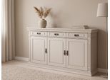 Sideboard Otto Home "Vinales", Kaschmir, Beige, B:155Cm H:83Cm T:39Cm, Fsc-Zertifiziertes Massivholz, Sideboards, Sideboard, Kommode, Aus Massiver Kiefer