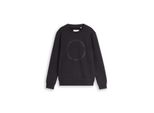 Tom Tailor Jungen Basic Sweatshirt Mit Print, Grau, Uni, Gr. 164