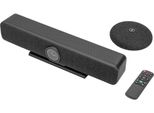 Digitus 4K All-In-One Video Bar Pro - Videokonferenz-System, Videozusammenarbeit, CMOS, 4K Ultra HD, 4x, Schwarz, Grau