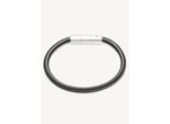 Armband S.Oliver, Edelstahlfarben, Schwarz, ArmbäNder, Herren, 22Cm, Edelstahl, Armband