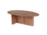 Couchtisch Mit Ovaler Platte L125 Cm 65/120/40 Cm