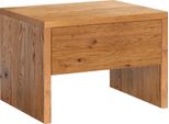Nachttisch Hasena "Salva", Braun (Wildeiche Natur, GeöLt), B:48Cm H:35Cm T:40Cm, Wildeiche Massiv, Tische, Nachttisch