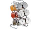 GewüRzstäNder zeller Present, Silber (Silberfarben, Transparent), GewüRzstreuer, GewüRzstäNder, Zum Individuellen BefüLlen