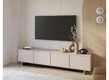 Lowboard Otto Home "Tatami, Modernes Griffloses Tv-Board, Breit 220,50Cm, Tv-Schrank", Kaschmire, Kaschmire, B:220,5Cm H:50,5Cm T:41,5Cm, Holzwerkstoff, Melamin, Metall, Spanplatte, Sideboards, Lowboard, Tv-Schrank, Tv-Board Mit Viel Stauraum, Push-To-Open-Funktion