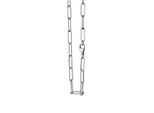 Collierkettchen Vivance "925/- Sterling Silber Rhodiniert Gliederkette 45 Cm", Weiß, Halsketten, Damen, 45Cm, Silber 925 (Sterlingsilber), L: 45 B: 4,8Mm, GläNzend, B:4,8Mm