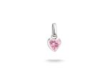 Charm-EinhäNger Thomas Sabo "Birthstone/Geburtsstein Charm - Connect", Pink (Silberfarben, Pink, Pink), Charms, Damen, Januar, Silber 925 (Recycelt), Mit Zirkonia (Synth.) Oder Glas-Keramik Stein Oder TüRkis-Imitat