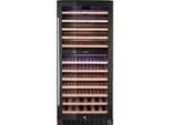Weinkühler, 2 Zonen, 124 Flaschen, Arktic, 265L, Schwarz, 569x595x(H)1397mm