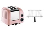 Dualit Toaster Paket 1, 2er Toaster mit Brötchenaufsatz Pink