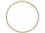 Armkette Firetti "Schmuck Geschenk Gold 585 Armschmuck Armkette Kordel Ca. 3 Mm Breit" Gr. 19, Gold (Gelbgoldfarben), ArmbäNder, Damen, 19, Gelbgold 585, Armkette