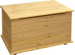 Truhe MÖBilia, Beige (Natur), B:89Cm H:53Cm T:47Cm, Massivholz, Truhen, Mit Massiver Holzklappe