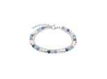 Armband S.Oliver "Colorful Beads", Edelstahlfarben, Multicolor, ArmbäNder, Damen, 20Cm, Edelstahl Perlen, Edelstahl, Perlen, Armband, Mit Glasperle