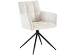 CLP Esszimmerstuhl Jonah Stoff Farbe:Creme