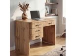 Schreibtisch MCW-P42, BüRotisch Computertisch, 4 Schubladen MDF 78X110X60Cm ~ Wotan-Eiche-Optik