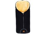 Fußsack FILLIKID "Pamir Winterfußsack", Kinder, schwarz, Lammfell, Polyester, Fußsäcke Fußsack, für Autositze Gr. 0 und Kinderwagen