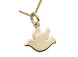 KettenanhäNger Firetti "Schmuck Geschenk Gold 333 Halsschmuck AnhäNger FüR Halskette Taube", Gold (Gelbgoldfarben), SchmuckanhäNger, Damen, Gelbgold 333, 0,4 G, KettenanhäNger