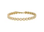 Armband Titania "Titanarmband", Gold (Goldfarben), ArmbäNder, Damen, Titan, Armband, Mit Zirkonia