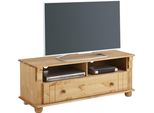 Tv-Board Otto Home "Adele", Beige (Gelaugt, GeöLt), B:120Cm H:45Cm T:40Cm, Sideboards, Tv-Board, Breite 120 Cm, Mit Schublade, Aus Massiver Kiefer, Fsc