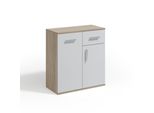 Kommode Giacomo I 75/85/33 Cm Mit 1 Schubladen 2 TüRen Sonoma Eiche