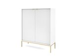 Highboard Stellare 104/125/39 Cm Mit 2 TüRen Weiß