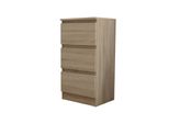 Kommode Allegra 40/72/33 Cm Mit 3 Schubladen Sonoma Eiche