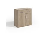 Kommode Giacomo I 75/85/33 Cm Mit 1 Schubladen 2 TüRen Sonoma Eiche