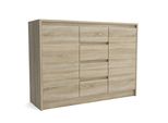 Kommode Astorre 113/82/35 Cm Mit 4 Schubladen 2 TüRen Sonoma Eiche