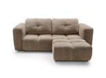 Ecksofa Arte 01 Braun Chenille Mit Schlaffunktion