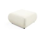 Polsterhocker Delta Modern Sitzhocker, FußHocker Creme