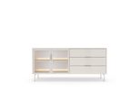 Sideboard Gloria 181,3X39,3X82,6 Cm Mit 3 Schubladen Und 2 TüRen Kaschmir