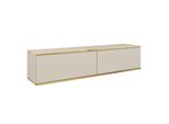 Lowboard Venezia 135X32X30 Cm Mit 2 TüRen Beige