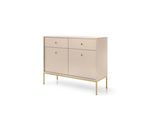 Kommode Mondo 104/83/39 Cm Mit 2 Schubladen 2 TüRen Beige