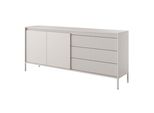 Sideboard Sensato 187/81/40 Cm Mit 3 Schubladen Und 2 TüRen Beige