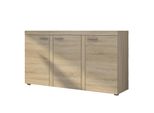 Sideboard Ritmo 149X40X82 Cm Mit 3 TüRen Sonoma Eiche