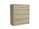 Kommode Astorre 75/82/35 Cm Mit 4 Schubladen Sonoma Eiche